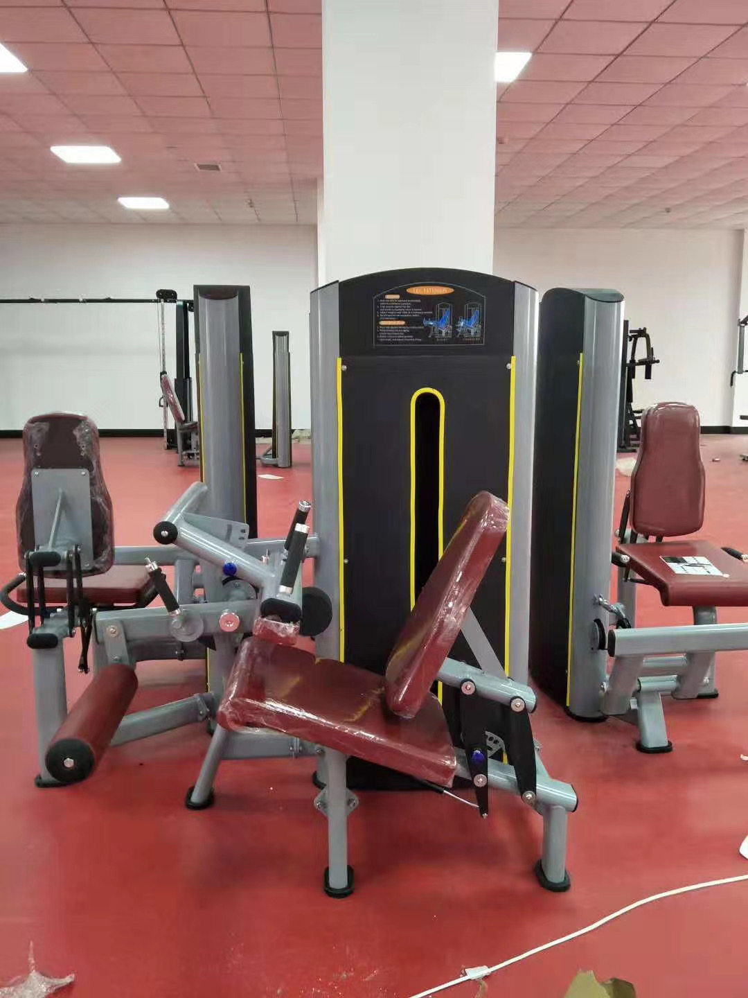 Commercial Gym Equipment Pin Loaded 2 in 1 Adjustable Seated Leg Extension Leg Curl Machine