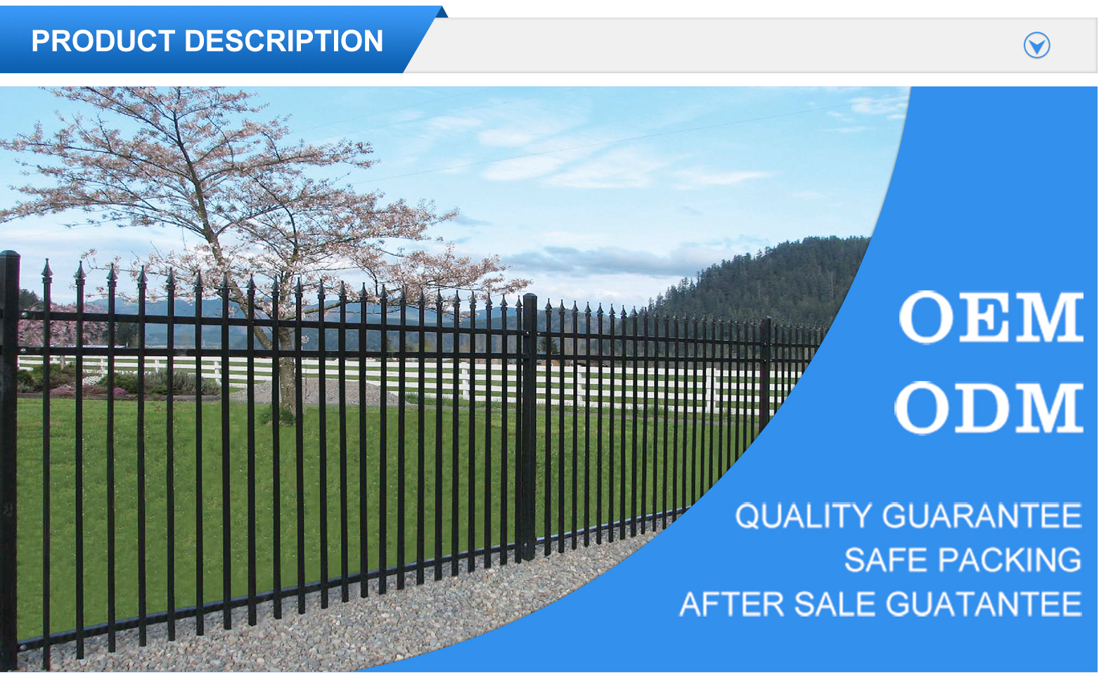 High security fence/steel hercules fence panel/garrison fence panel