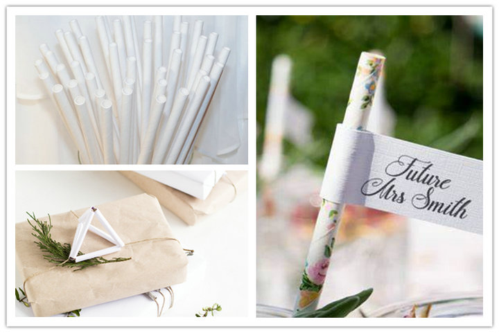Food Grade White Straw Paper Roll Slitted for Drinking FDA FSC Certificate
