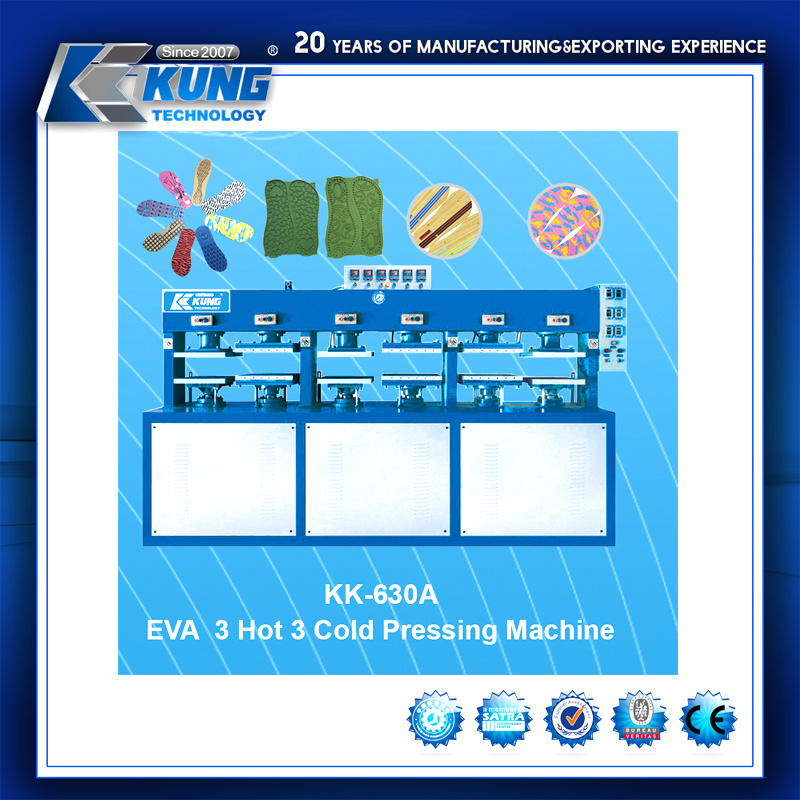 EVA Hot and Cold Press Foaming Shoe Pad Making Machinery