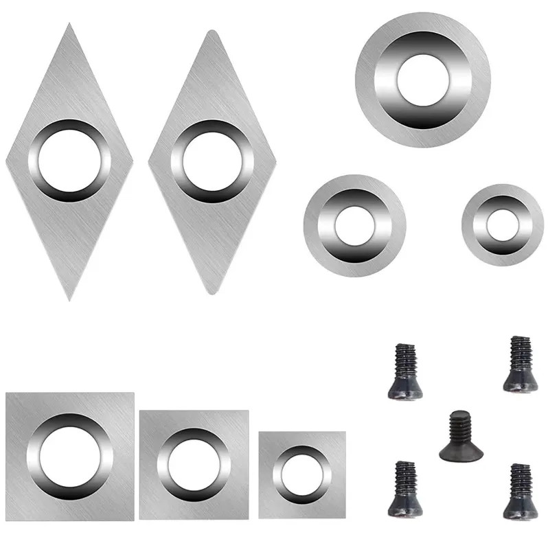Replacement Tungsten Carbide Turning Tool Inserts 15x15x2.5-30°R50