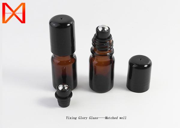 Black Cap Essential Oil Dropper Hot Stamping Printing Safety Design Anti