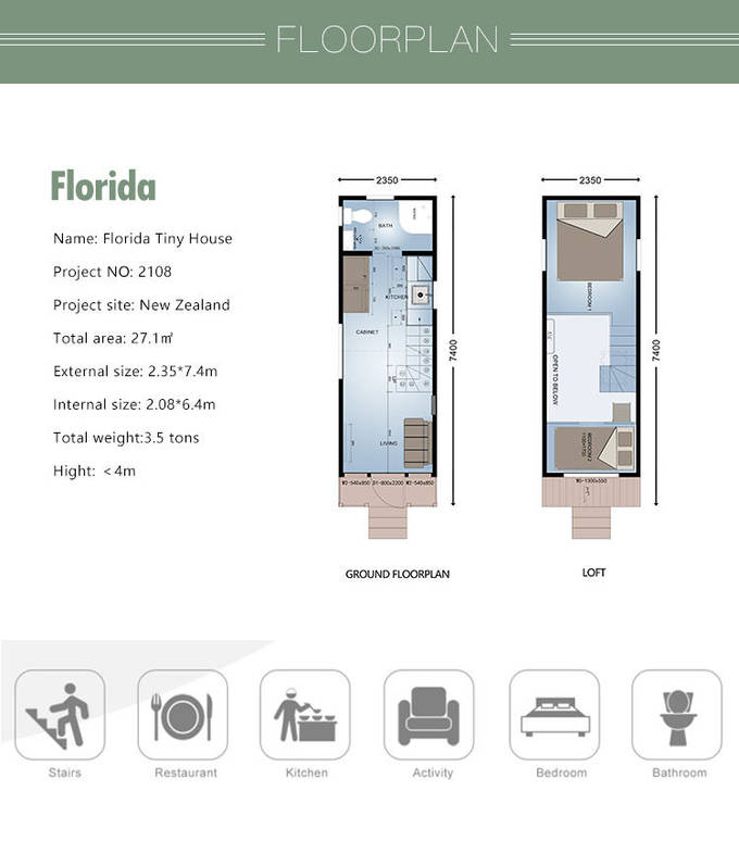 Modular Trailer House Prefabricated Light Steel Structure Homes On Wheels For Sale