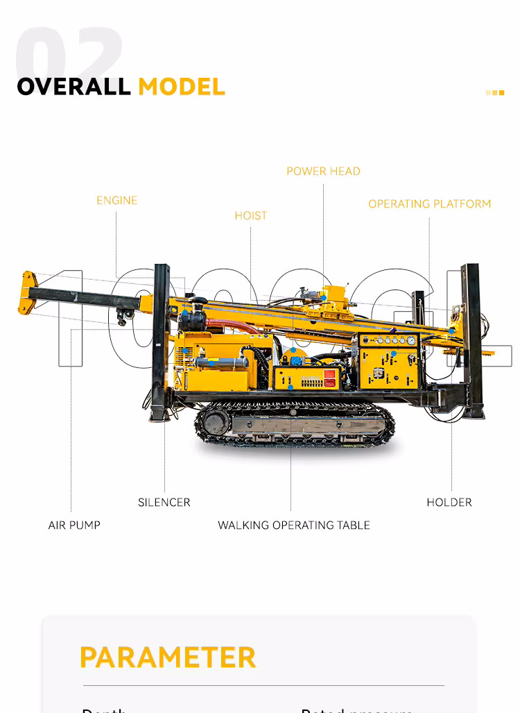 Geological Mining Core Drilling Equipment Diesel Engine Wireline Coring Drill Rig