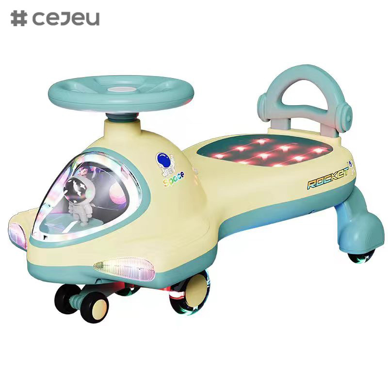 Boy/Girl Wiggle Ride On Toy: Safe, Fun & Easy to Use, Flashing PU Wheel, Light, 2-5yraes old