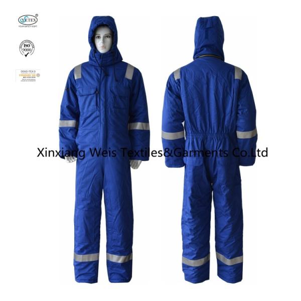 Winter Arc Proof Flame Retardant Coveralls With Hoodie / FR Warm Cotton Padded