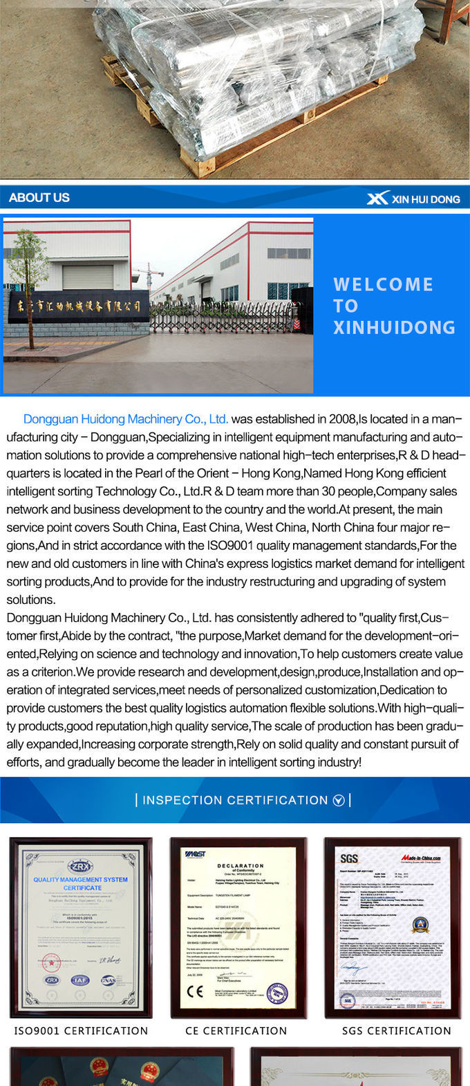 Stainless Steel Adjustable Line Shaft Conveyor Fire Resistant Customized Size