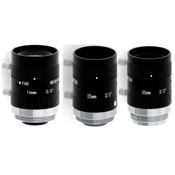 Quality 2/3" 16mm/25mm/35mm F1.8 5MP Manual IRIS C Mount Industrial FA Lens for 2/3", 1/1.8", 1/2", 1/2.9" for sale