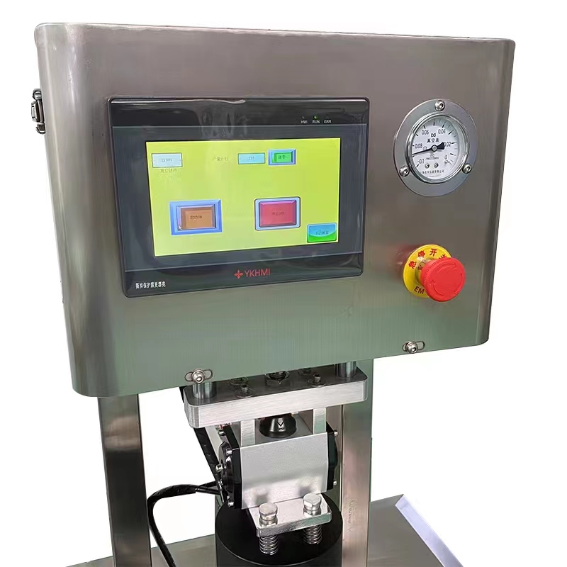 Glass Bottle Canned Food Vacuum Screw Capping Machine 380V