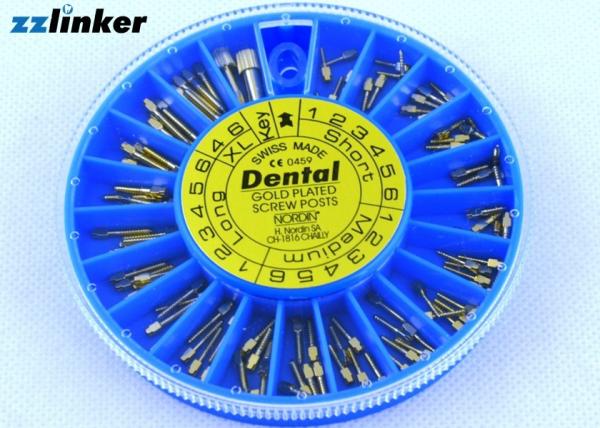 Stainless Steel Titanium Screw For Dental Implant Teeth Replacement Gold Plated