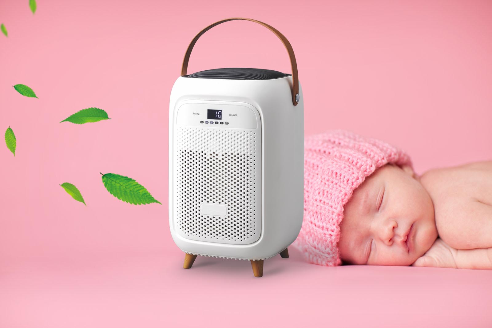 Aromatherapy Desktop Hepa Air Purifier USB 60m3/h Pet Dander Asthma