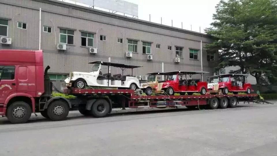 14 Seater Electric Sightseeing Bus With Curtis Controller / MP3 Player / Speaker
