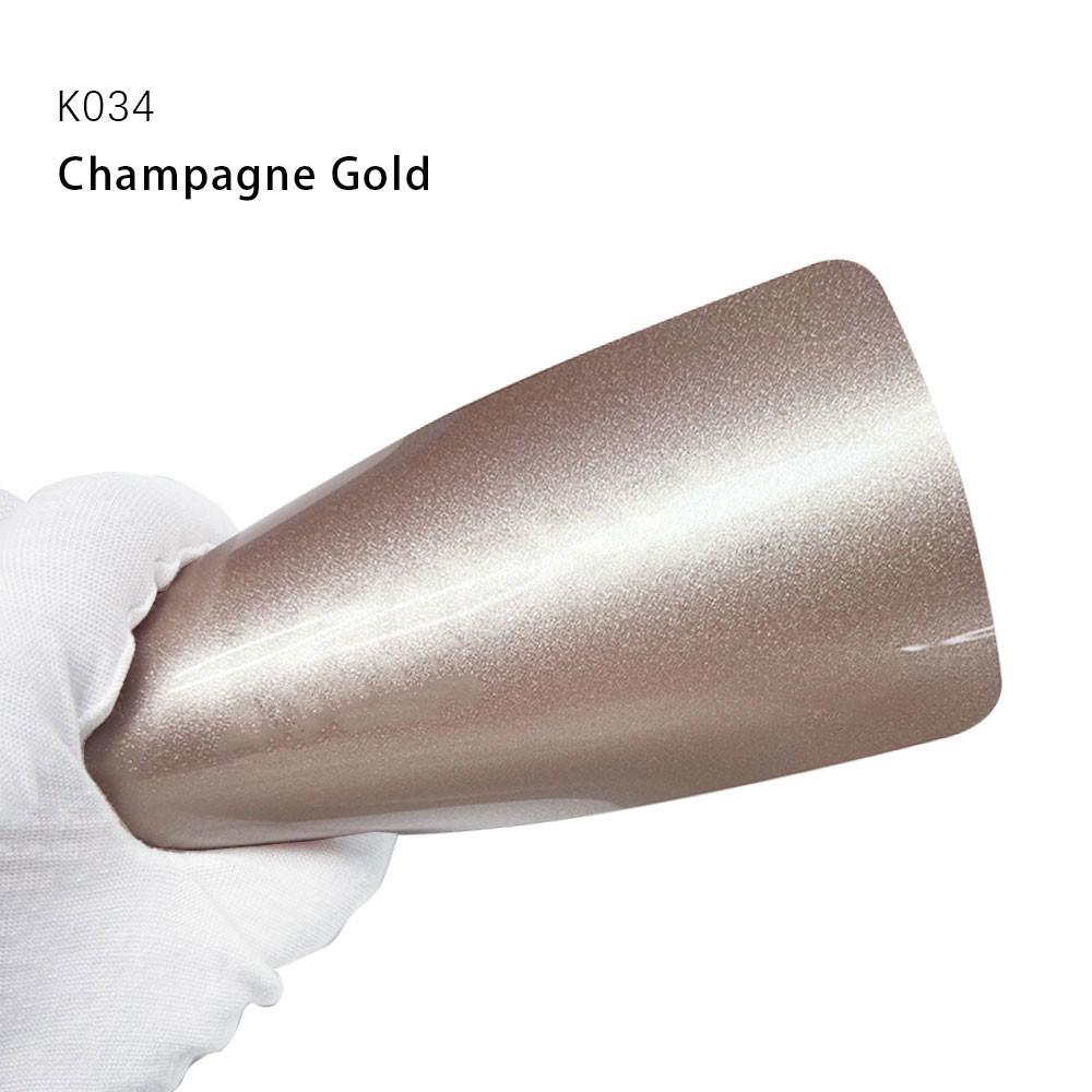 K034 Champagne Gold TPU Color Car Paint Protection Film Auto Sticker Vinyl Car Wrap