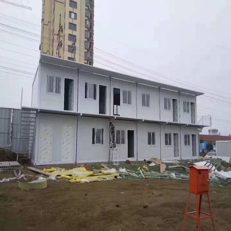 20ft 40ft Prefab Home Office Extendable Steel Modular Container Homes with Box Column