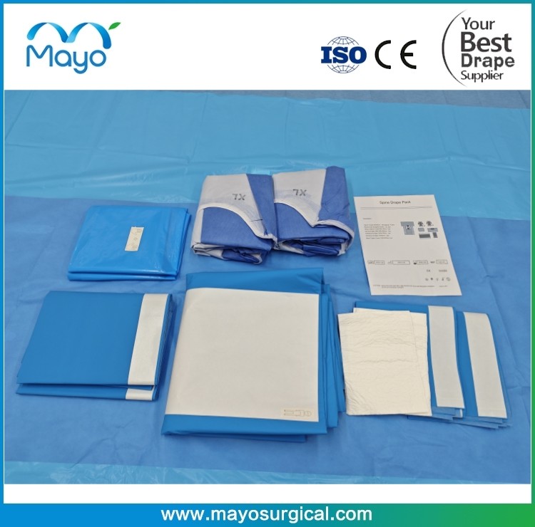 Complex Material Surgical Spine Drape Pack For Spinal Surgery