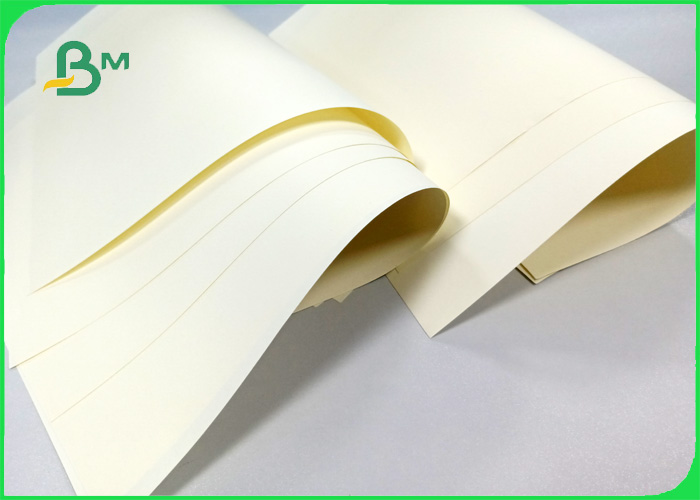 Width 700mm Good Strength No Powder Drop Cream Woodfree Paper For School Book