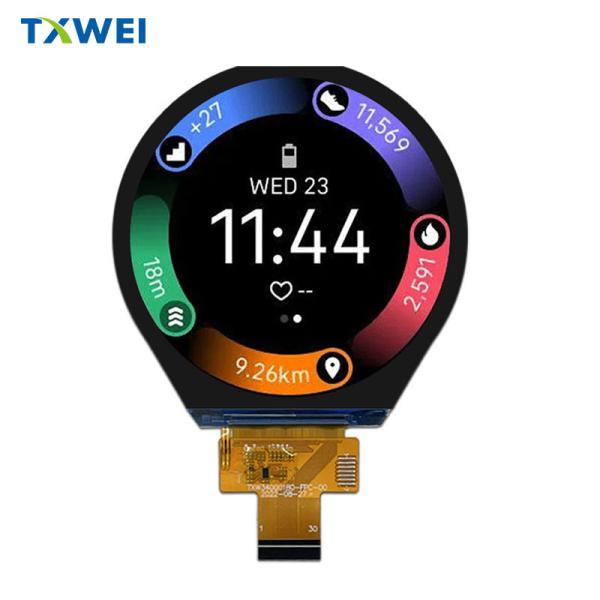 3.4 inch mipi lvds color screen 800 * 800 circular LCD screen intelligent