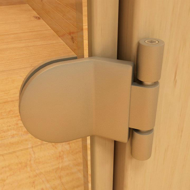 OEM Sauna Door Hinges Brown Color 180 Degree Glass Door Hinge