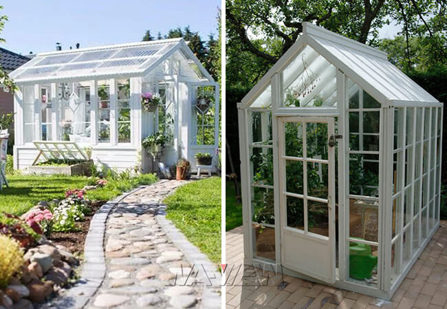 Compact Backyard Garden Greenhouse Small Victorian Lean To Greenhouse