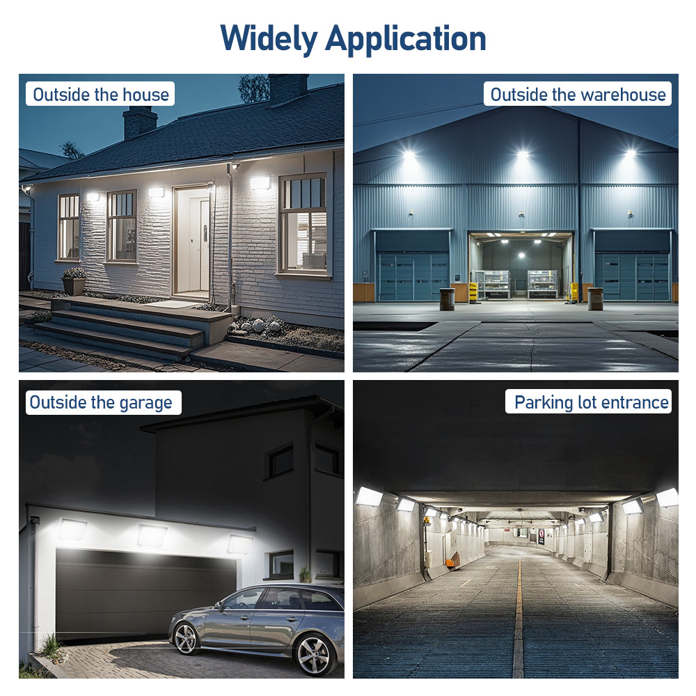 OEM FCC UL 30W-120W LED Wall Pack Light 140lm/W 3CCT Adjustable for Loading Docks Pathway