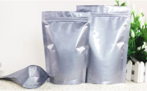 Waterproof Stand Up Foil Pouch Packaging Pure Aluminum Foil Bag For Coffee / Tea