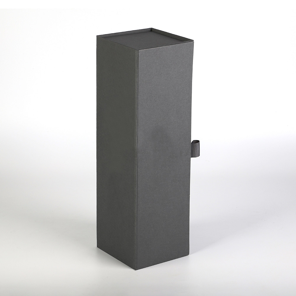 FCS Single Wine Bottle Rigid Magnetic Gift Box ODM Cardboard With Magnetic Lid