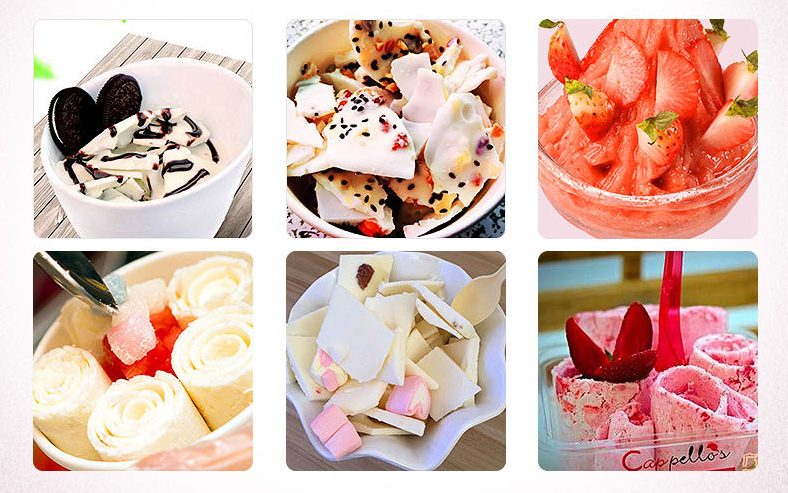 Ice Cream Roll Making Equipment with International Brands Compressor in Thailand