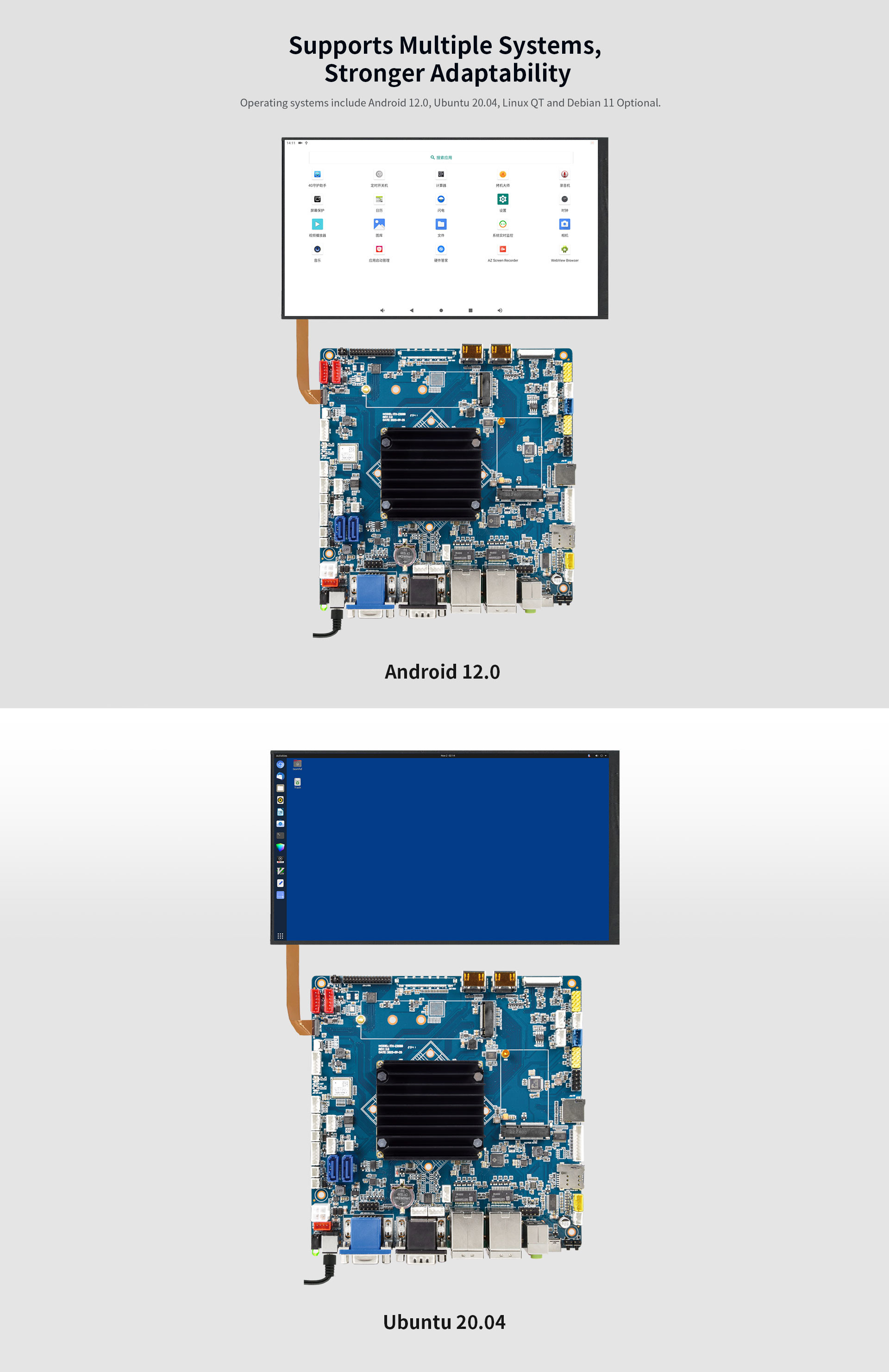 ITX-Z3588 Intelligent Industrial Computer Mainboard 1-way anti-tamper control interface