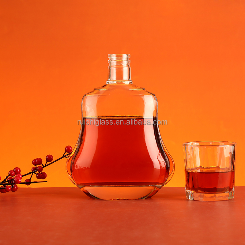 Glass Liquor Bottle for 700ml 750ml Vodka Performance