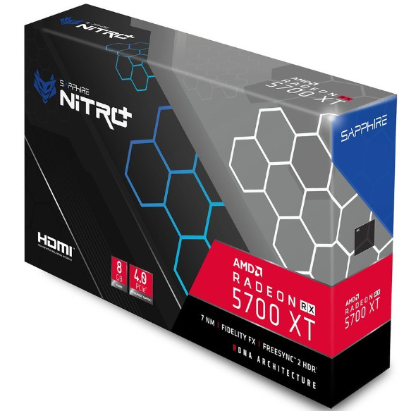 AMD Sapphire 5700 XT 8GB Graphics Cards Memory Bus 256 Bit