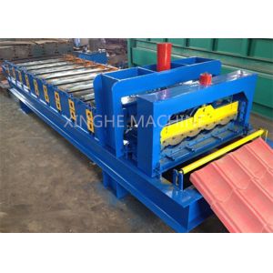  Glazed 828 Step Tile Roof Panel Cold Roll Forming Mach / Roll Forming Equipment Manufactures
