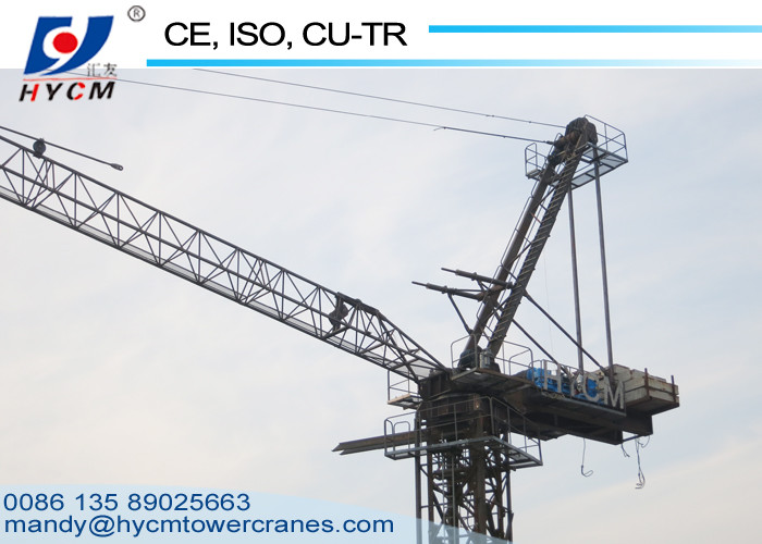Luffing Jib Construction Tower Crane 6ton 1.2*1.2*3m Mast Section Customized Best Service
