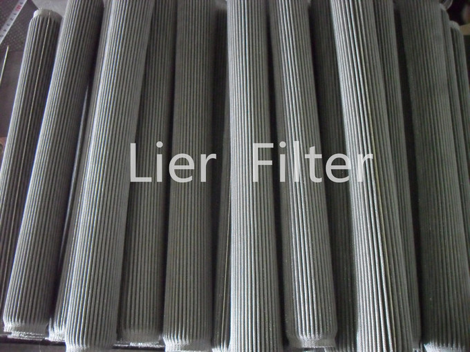 Metal Woven Wire Mesh Pleated Filter Element Metal Fiber Sintered Filter Element