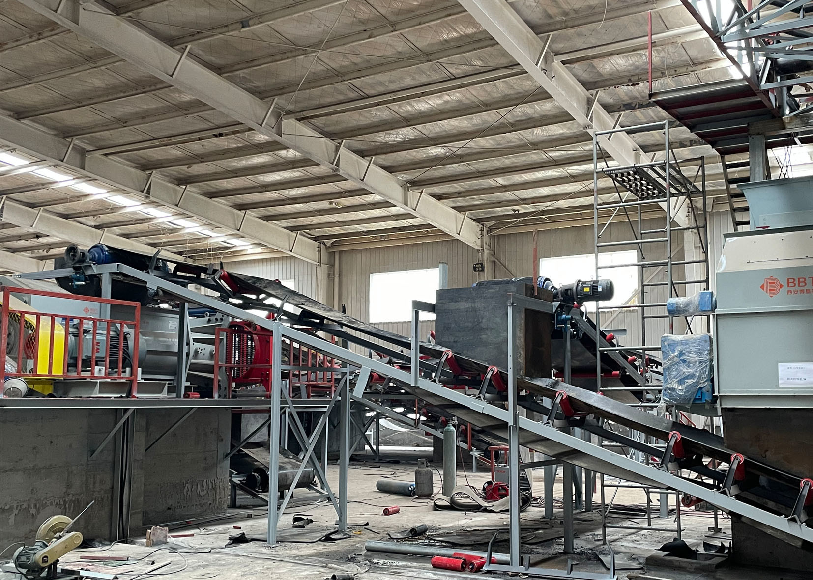 Raw Material Double Shaft Mixer / Clay Mixer Machine For Homogenization