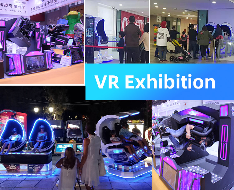 9D 2.5KW Game VR Simulator Pendulum Virtual Reality 360 Rotation Shooting