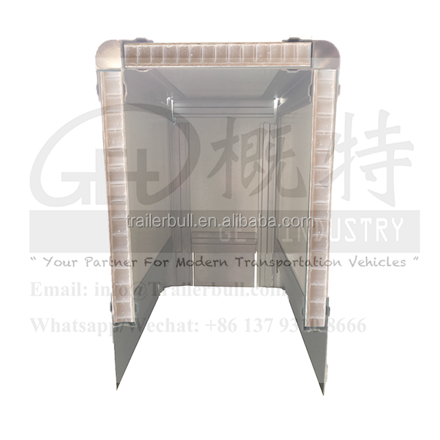 Easy Assemble GRP Skin Honeycomb Composite Dry Freight Van Kits Quick Installation