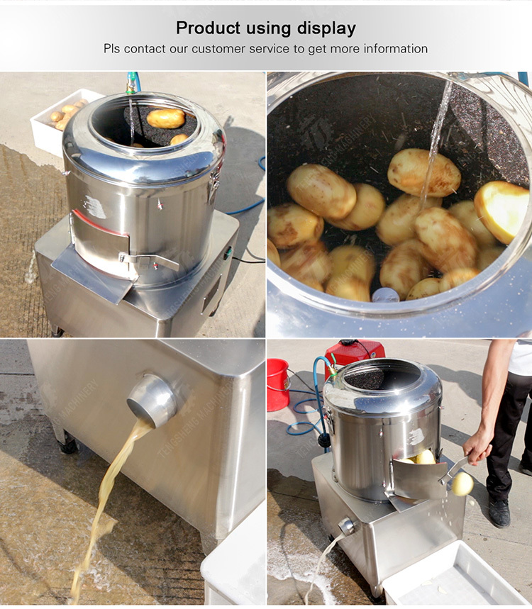 Potatoes and round tuber crops Ginger Potato Carrot Taro Sweet potato Potato peeling machine processing production
