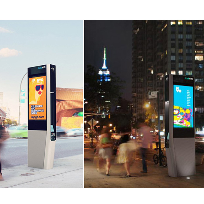 65inch Brightness 16.7M Color IP65 Waterproof Outdoor Digital Signage