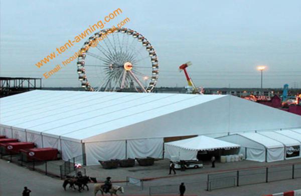 White Construction Tent Large Aluminum Structure Waterproof Exhibition Event