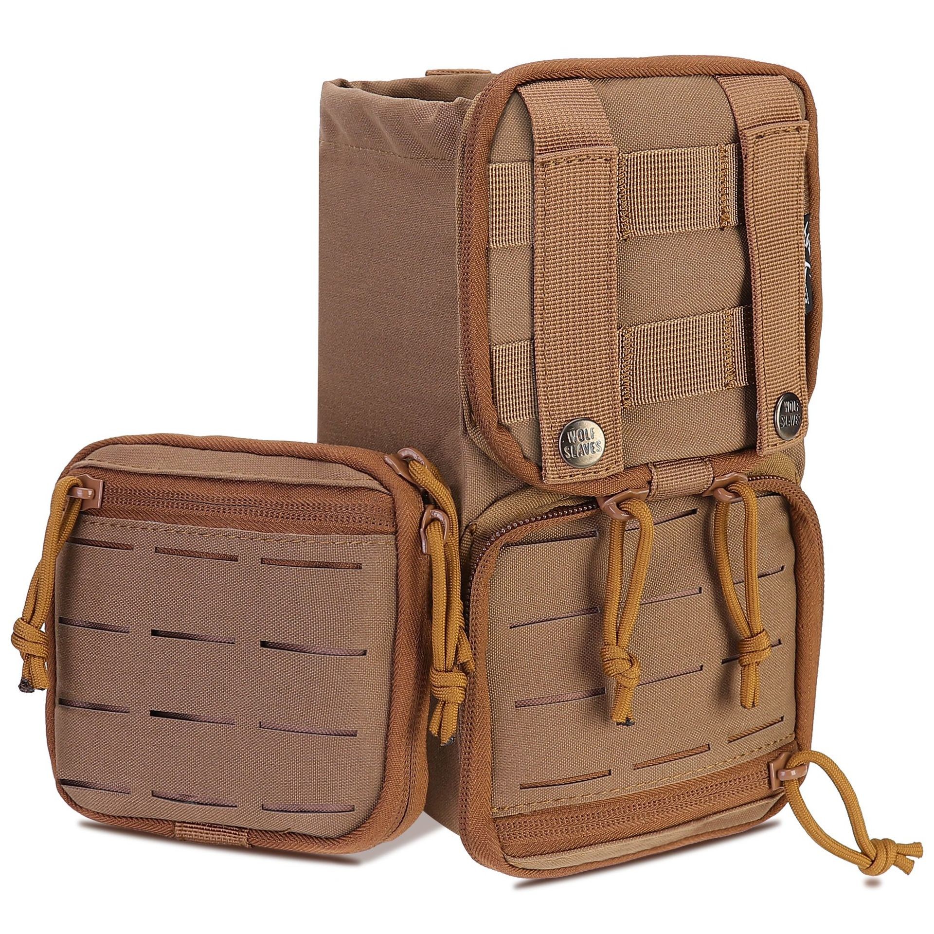 Laser Storage Drawstring Tactical Magazine Bag With Adjustable Waist Belt And Waist Bag