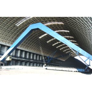 500 To 2000 Tph Gantry Stacker Reclaimer In Longitudinal Stockyard