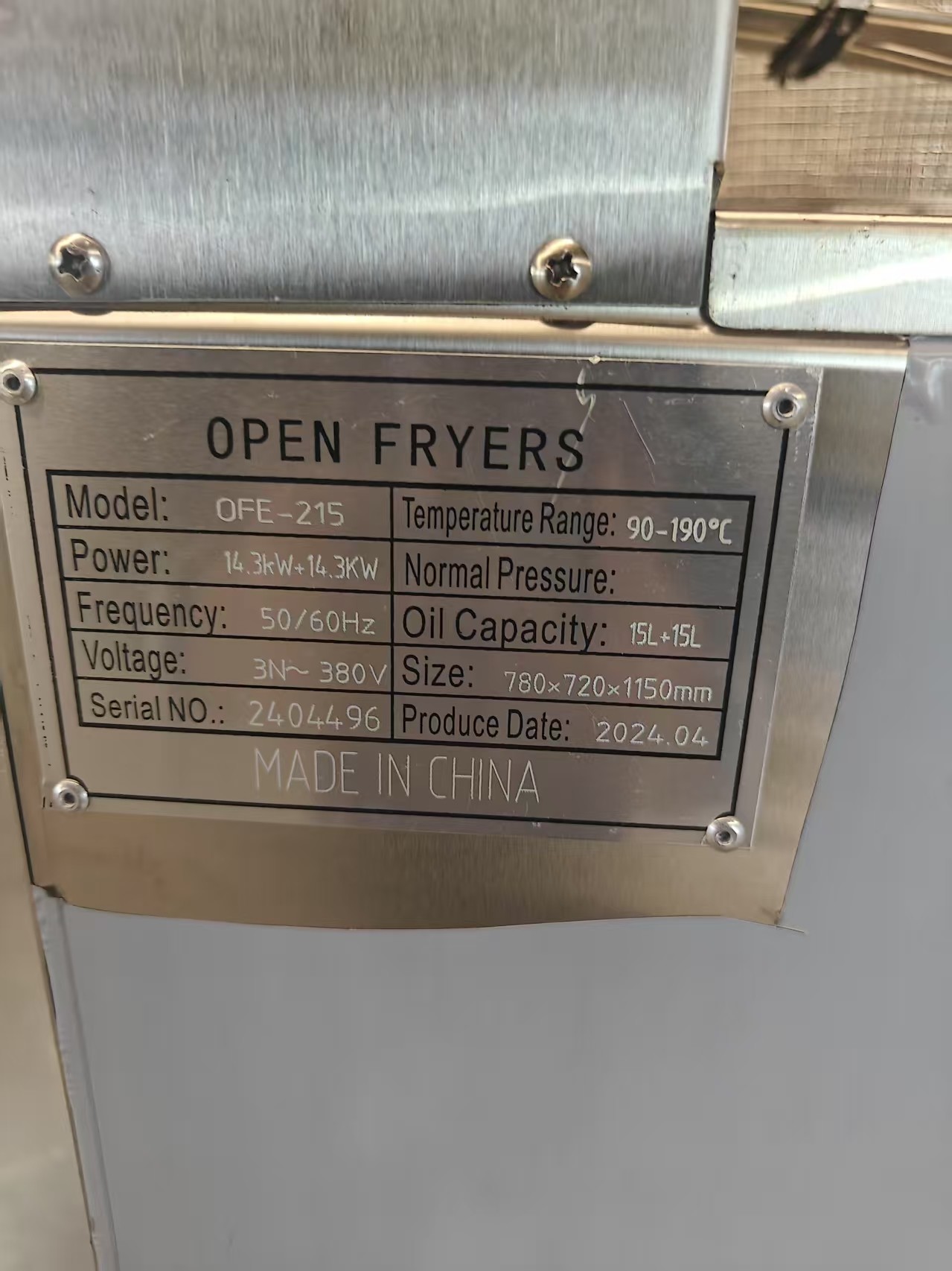 304SUS Factory Direct Sell Two Tanks Four Baskets Digital Panel Electric & Gas Open Fryer