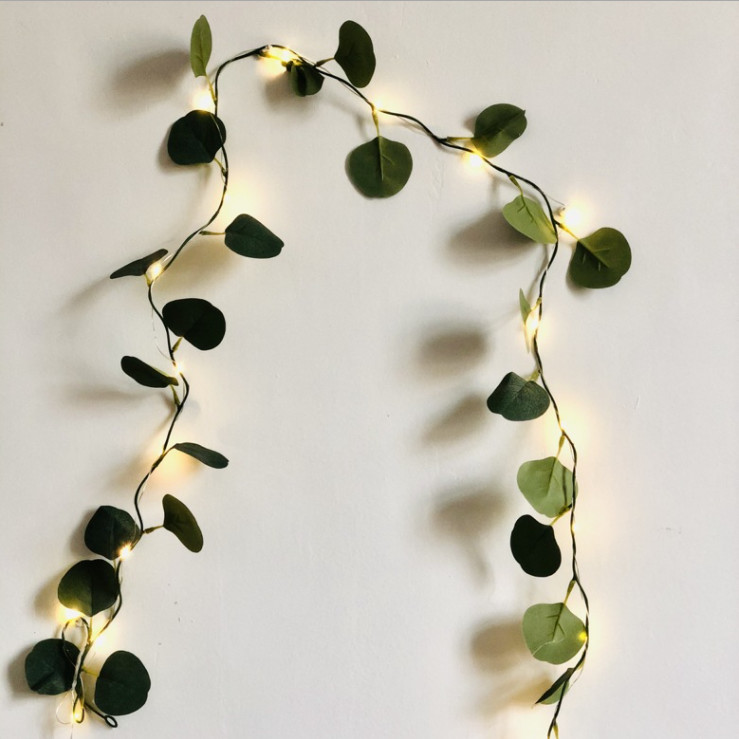 Wedding Party 20LEDs Leaf Garland Light Outdoor Waterproof Fairy String Lights