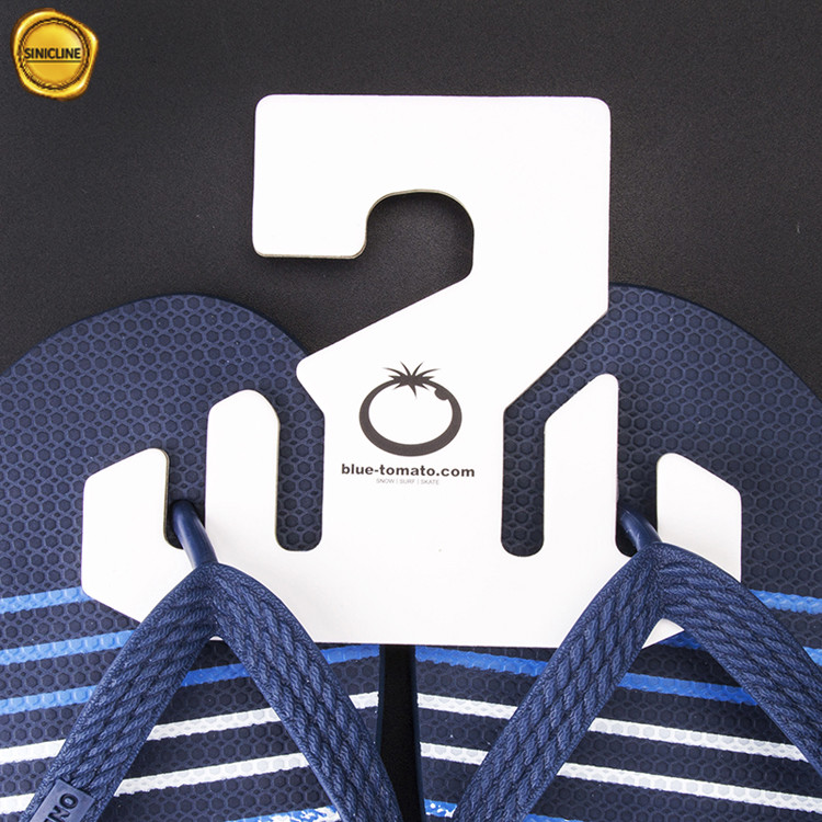 Custom Made Hangers 3mm Thick Cardboard Hangers For Flip Flop