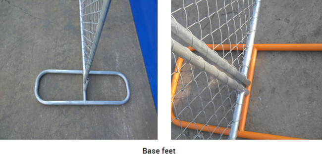 Zinc Plated Temporary Fence Panels 3m Width Anti Corrosion Chain Link Fence