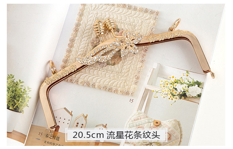 Unique Shape Metal Kiss Lock Purse Clutch Frames For Dinner Bag