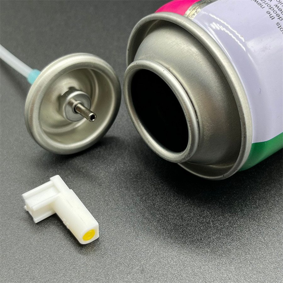 One Inch Metered Valve Aerosol With L Shape Actuator Air Freshener Control Valve Robust And Efficient