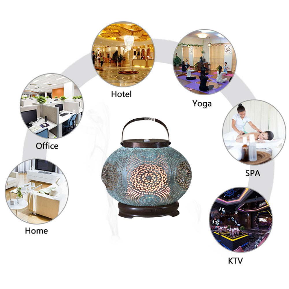 Portable 120ml Ultrasonic Metal Aroma Diffuser