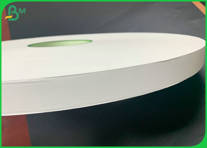 Smoothness 53mm 28gsm White Kraft Paper For Plastic Straw Wrapping 