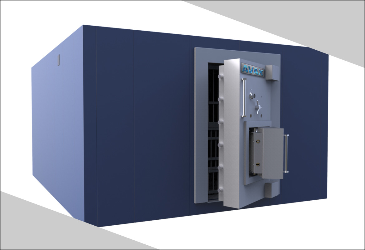 UL 608 S&G Lock Modular Gun Safe Room With Ventilation System